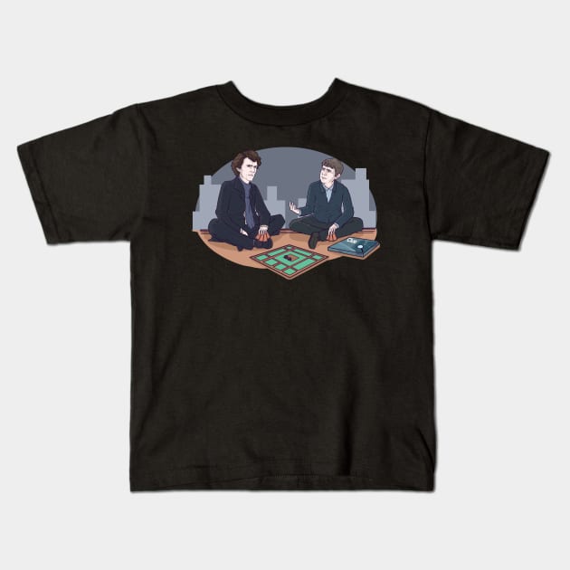 Clue: Sherlock Edition Kids T-Shirt by MoonlitEnvy